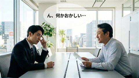 面接中に違和感を感じる求職者