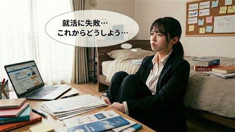 就活に失敗して悩む女子
